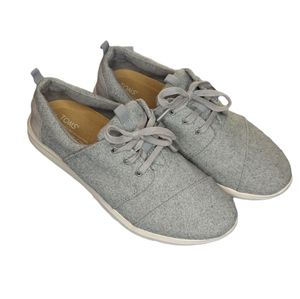 Toms Del Rey Grey Felt Sneakers